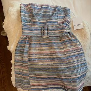 Amanda Uprichard strapless sparkly cocktail dress